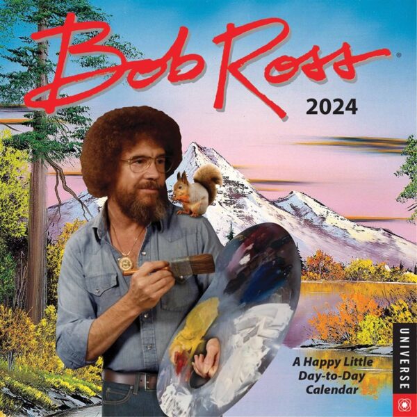 Bob Ross Desk Calendar 2024