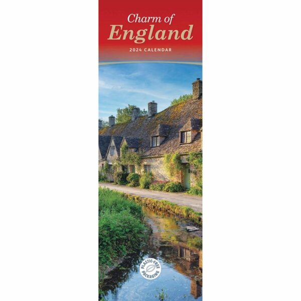 Charm Of England Slim Calendar 2024