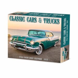 Classic Cars & Trucks Desk Calendar 2024