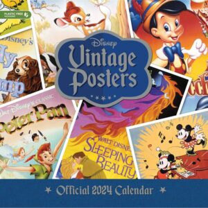 Disney Vintage Posters Calendar 2024