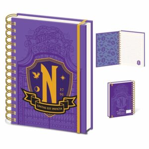 Wednesday Nevermore Shield A5 Wiro Notebook